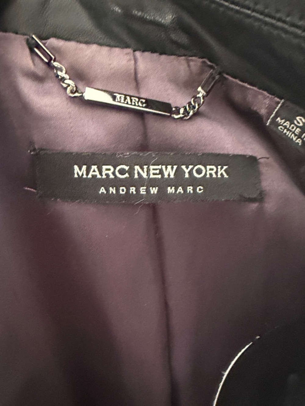 Vintage Marc New York Black Leather Blazer Jacket, Small, VGUC - Picture 2 of 10